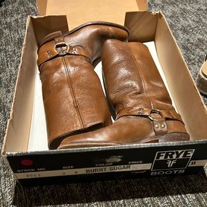 Frye Vintage Leather Harness Boots